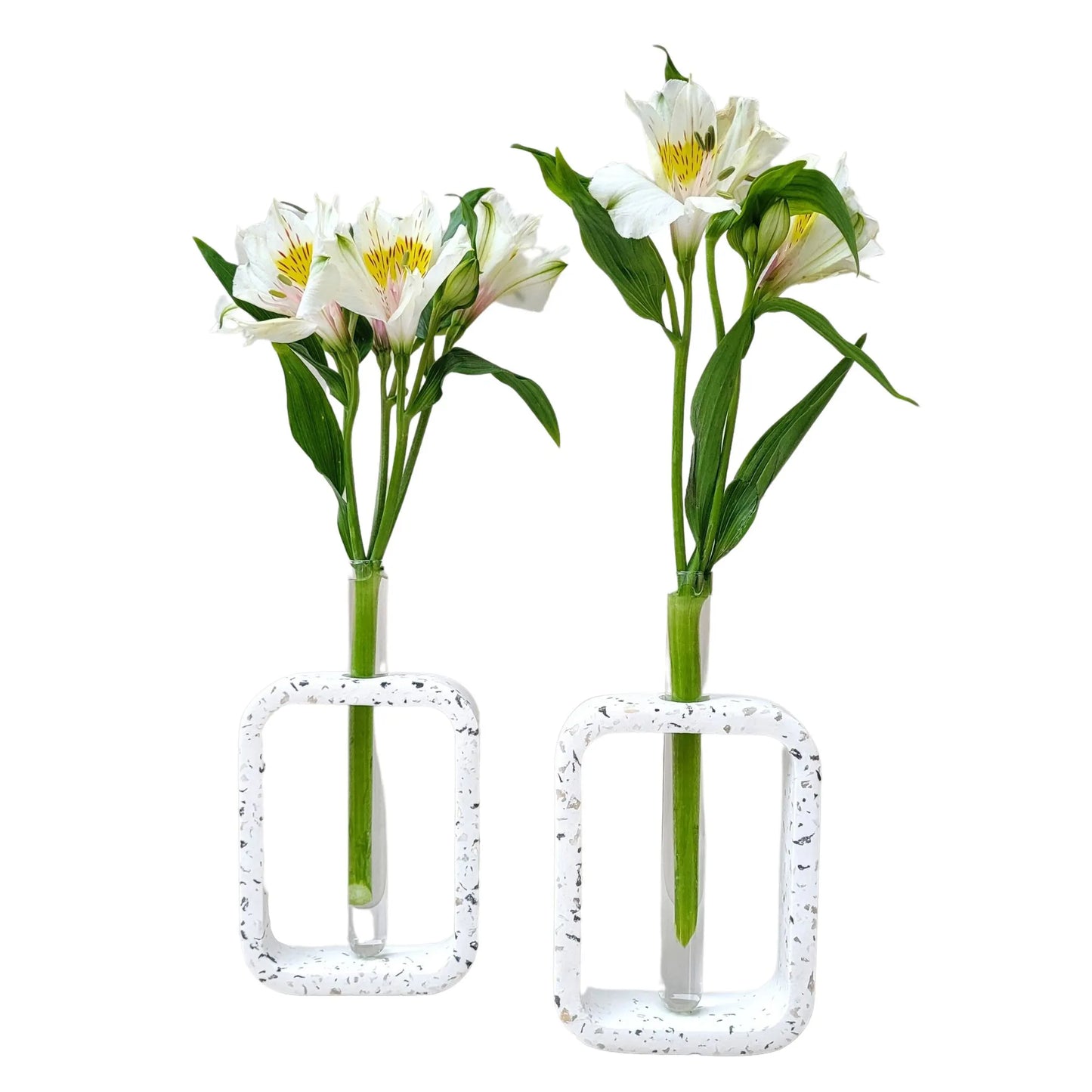 Modern Ceramic Imitation Design Iris with Glass Tube
