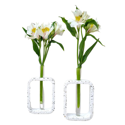 Modern Ceramic Imitation Design Iris with Glass Tube