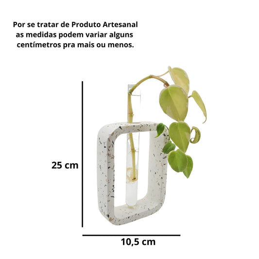 Modern Ceramic Imitation Design Iris with Glass Tube